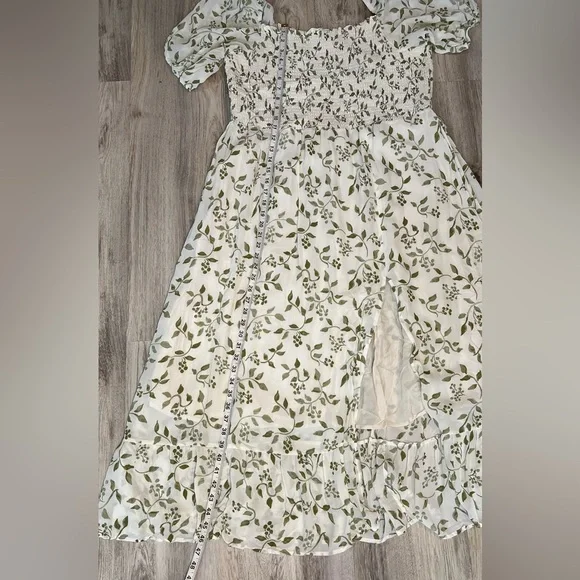 Reformation Floral Green Dress Size 3X‎ - Picture 9 of 14